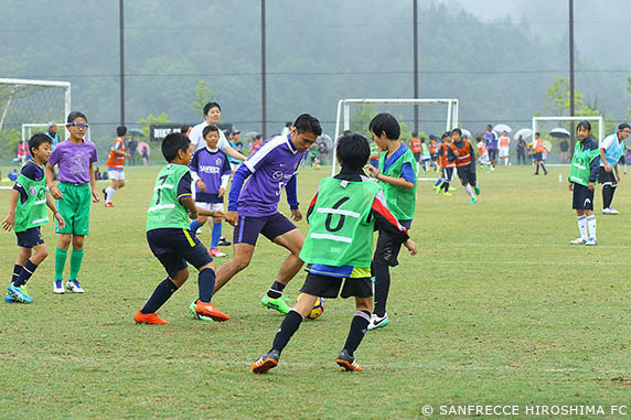 安芸高田市地域振興事業さん ふれあいサッカーフェスティバルの様子