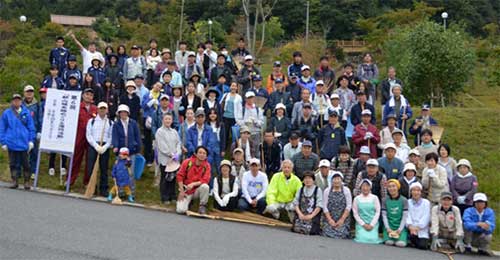 安芸高田市地域事業振興団　第6回郡山城史跡めぐりと清掃ボランティア